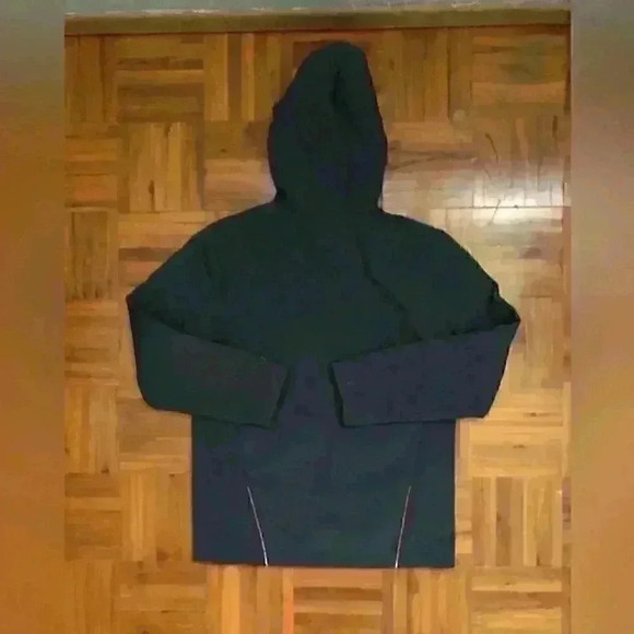 CHAMPION DARK GRAY ORANGE THERMAL youth zip hoodie jacket LARGE - Picture 2 of 4